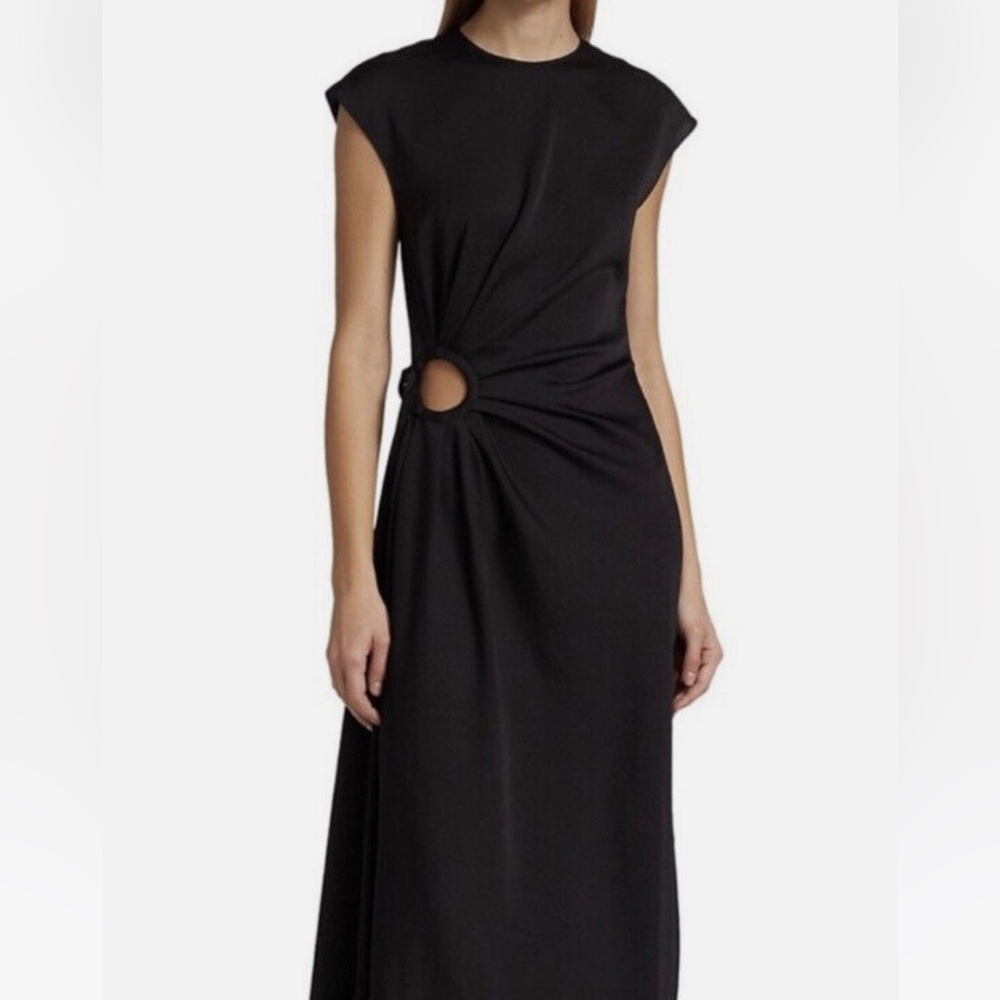 House of Harlow Green/Teal Maxi Dress with Side Cutout
